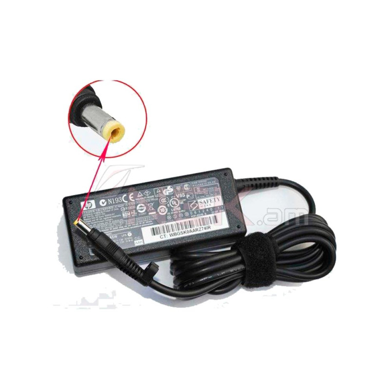 HP 18.5V 3.5A 4.8x1.7mm Նոթբուքի Լիցքավորիչ Ադապտեր